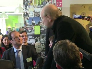 François Hollande en visite à Strasbourg