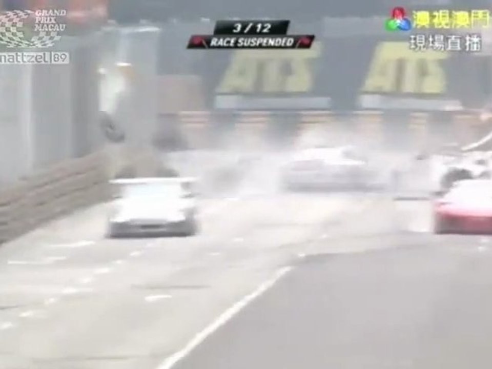 Macao GT 2011 Massive crash