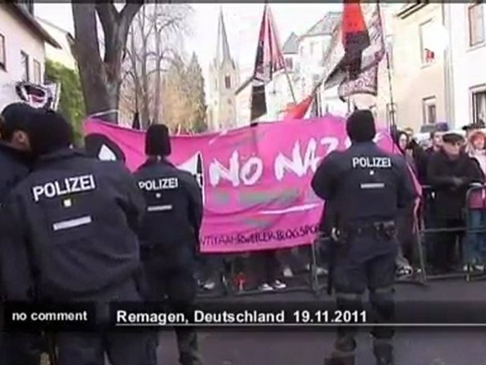 Neo-Nazi demonstration in Germany - no comment