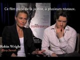 Mc Avoy, et Robin Wright en Interview exclusive pour le film La Conspiration