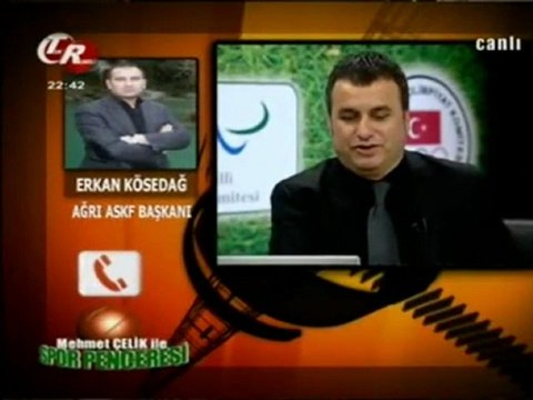 Erkan Kösedağ, Rumeli TV Mehmet Çelik'le Spor Penceresi Ağrı ASKF ağrıaskf amatör spor kulüpleri federasyonu