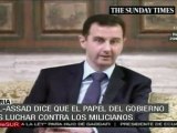 Al Assad advierte de una desestabilización en Siria