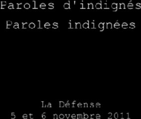 Paroles d'indignés-paroles indignées
