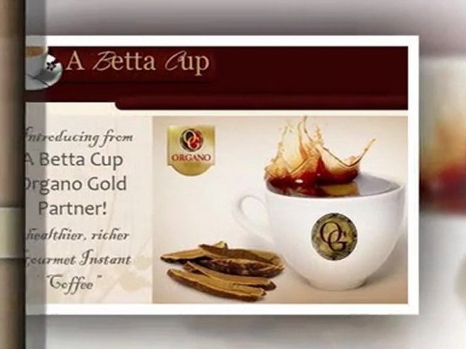 Ganoderma Lucidum, healthier gourmet instant coffee; Organo Gold coffee partner