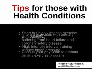 Boot camps for those with health conditions