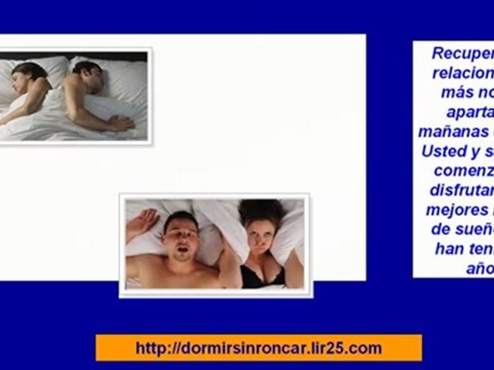 dejar de roncar - remedios para dejar de roncar - como evitar roncar