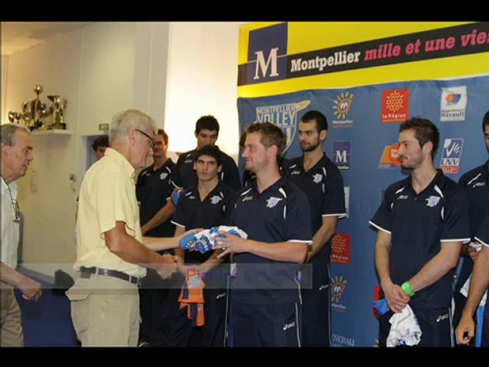 Remise Maillo du Montpellier Volley Saison 2011-2012