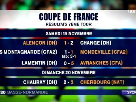 Avranches qualifiée pour le 8ème tour de la coupe de France de football 2011