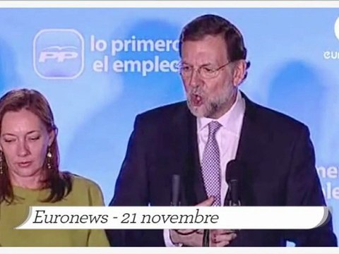 Espagne : la droite remporte les élections législatives