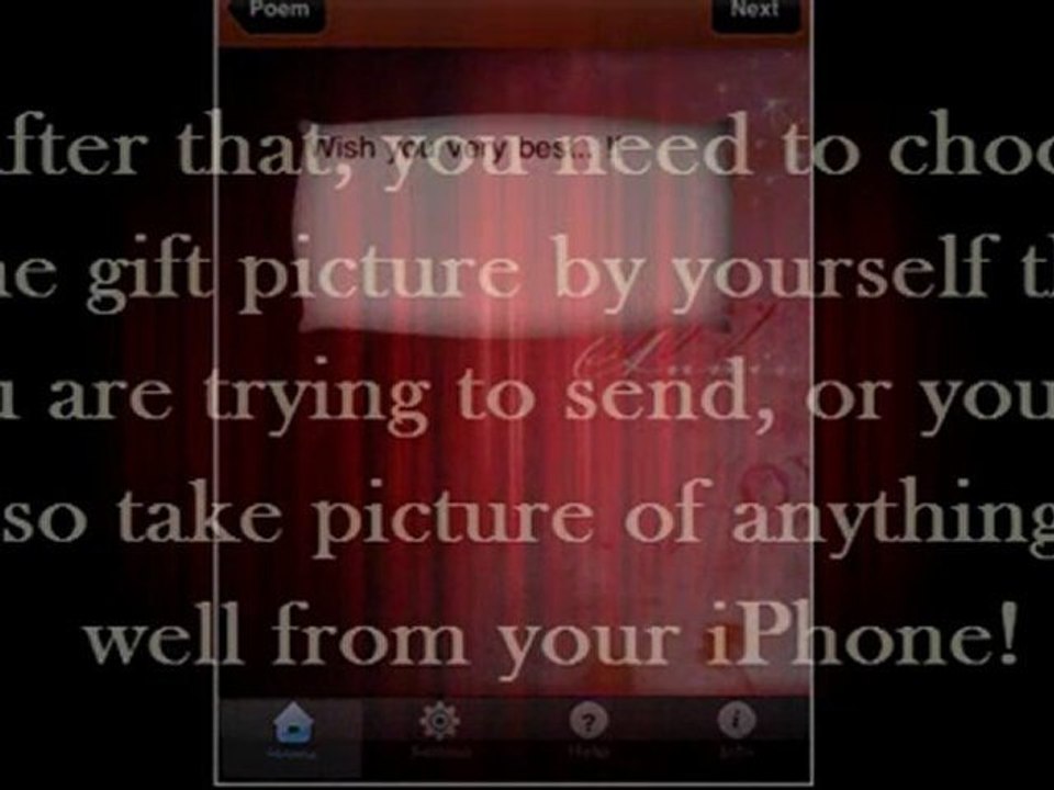 Sending ecard via iPhone Custom Greetings application