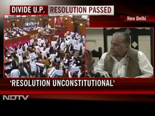 Motion on UP division: Mulayam slams Mayawati, says resolution unconstitutional