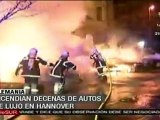 Incendian decenas de autos de lujo en Hannover