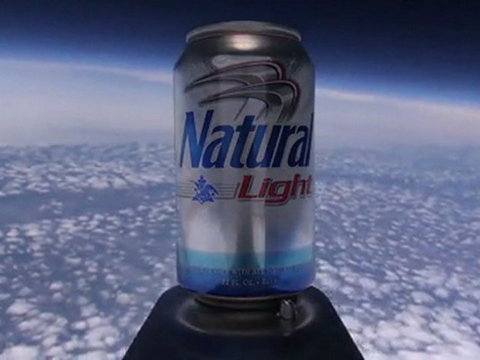 Natty Light First Beer In Space HD