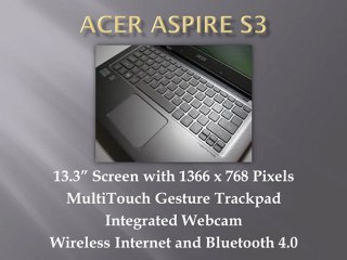Ultrabooks Acer Aspire S3 Review