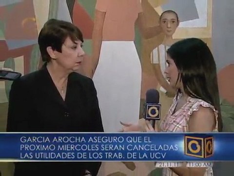 Cancelarán utilidades a trabajadores de la UCV este miércoles