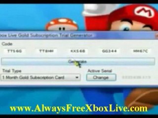 Xbox Live GOLD for FREE! New Working Subscription Code Generator ** LEGIT ** 2011 Update!
