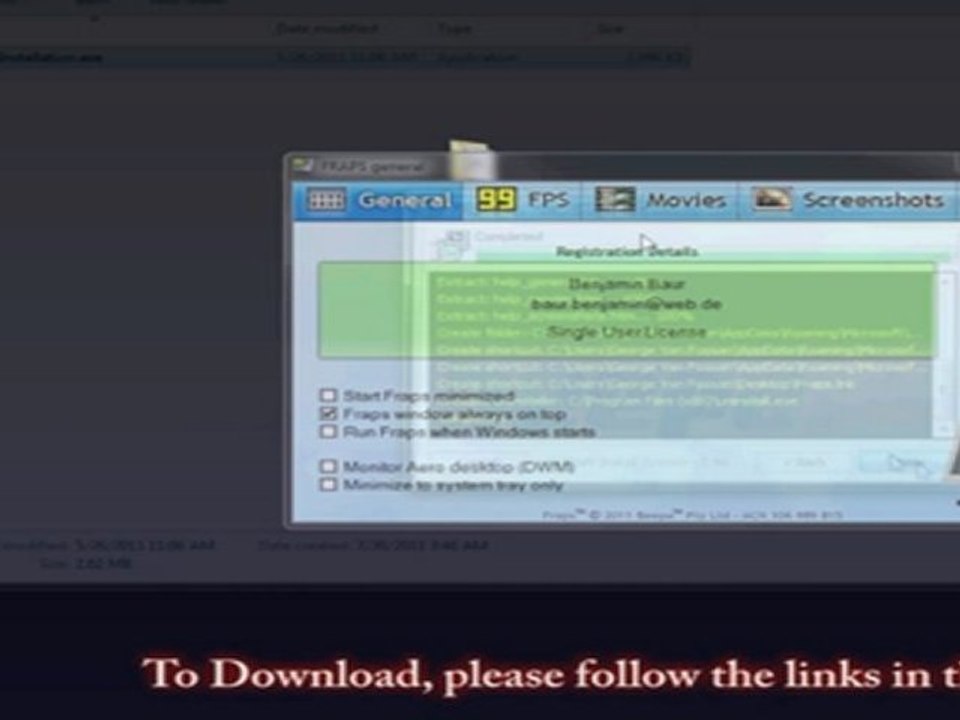 Free FULL Fraps - Version 3.4.3