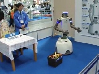 Yaskawa Electric's next-generation robot operated using Kinect