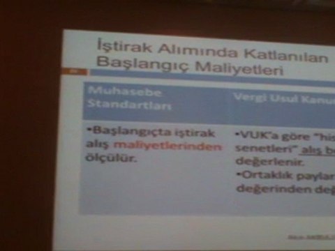 3- Türkiye Muhasebe Uzmanları Derneğinin Düzenlemiş Olduğu TMS/TFRS KOBİ Standartlarına Göre Hesaplanan Ticari Kârdan Mali Kâra Geçiş Konulu Toplantı