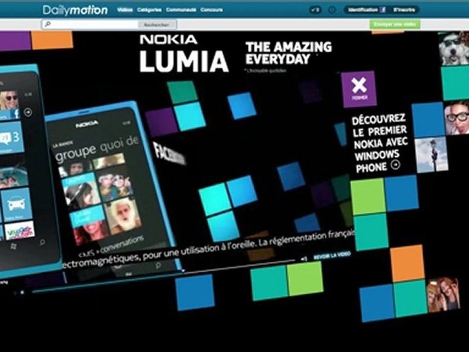 Habillage interactif Nokia Lumia