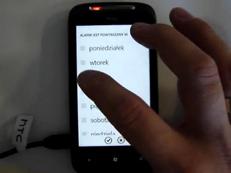 Alarm HTC MOZART WINDOWS PHONE 7