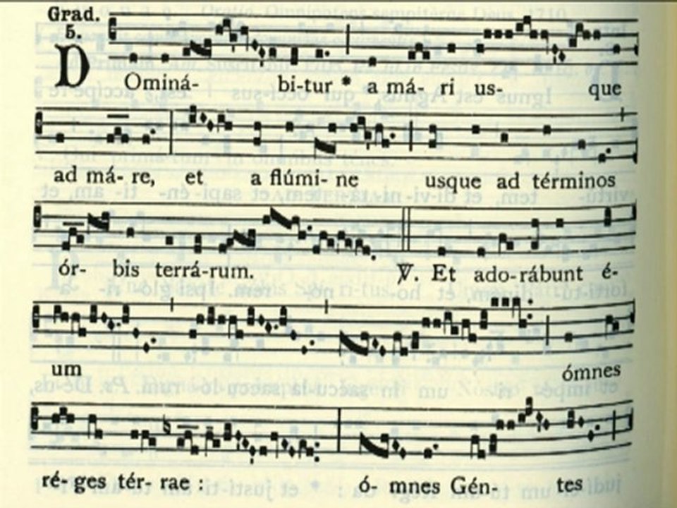 Chant grégorien - Dominabitur a mari usque ad mare - Gradual