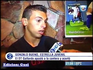 Gonzalo Bueno, estrella juvenil