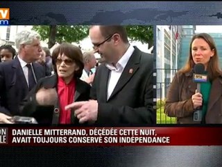 Danielle Mitterrand morte à l'hôpital Pompidou