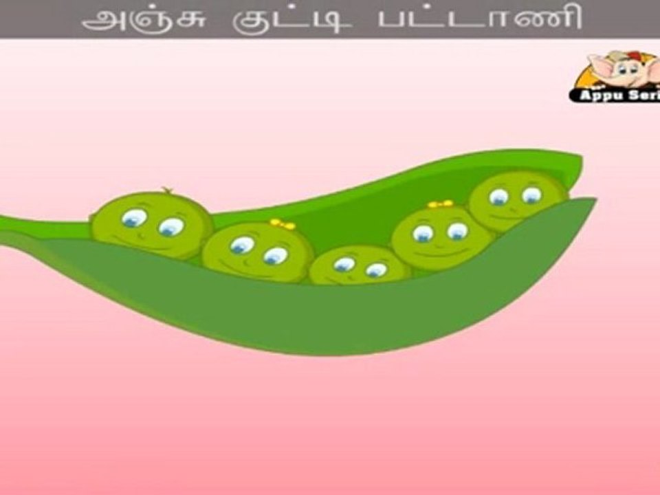 Anju Kutti Pattaani (Five Little Peas) - Nursery Rhyme with Sing Along