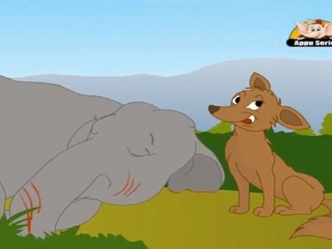 Jataka Tales in Gujarati - The Lion and the Jackal