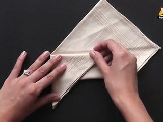 Fold a Bishop's Hat Napkin in Hindi