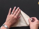 How to fold an Arrow Napkin in Marathi