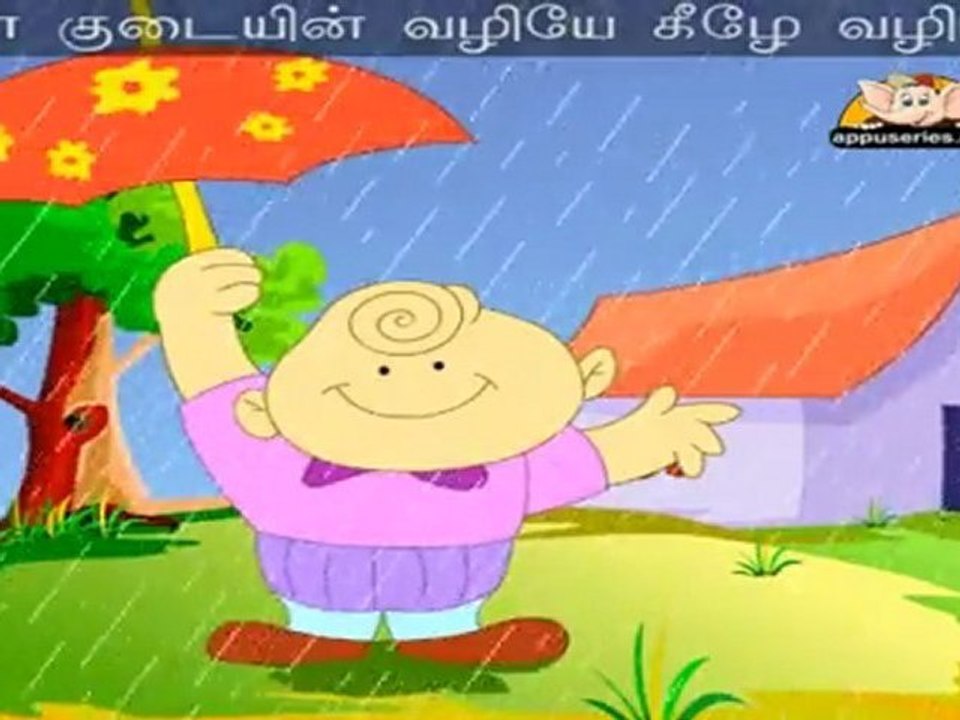 Pozhiyum Mazhai (Rain On The Green Grass) - Nursery Rhyme with Lyrics & Sing Along