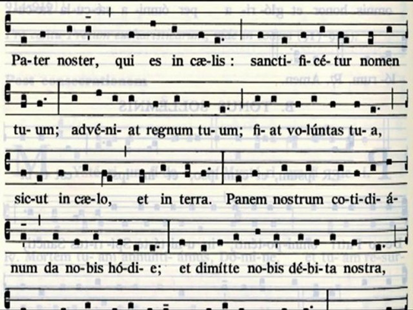 Chant Gregorien Notre Pere Pater Noster Toni Orationis Dominicae A Video Dailymotion
