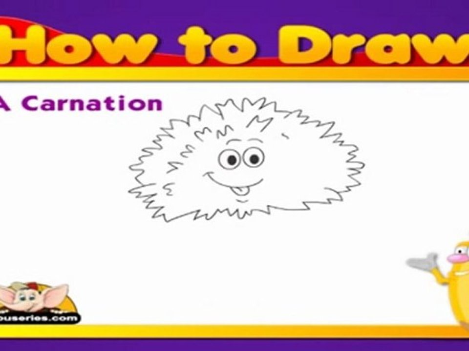 Learn to Draw a Flower - Carnation