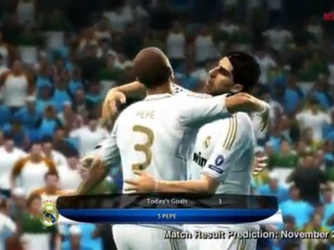 PES 2012 : Prédiction du match Real Madrid / Dinamo Zagreb