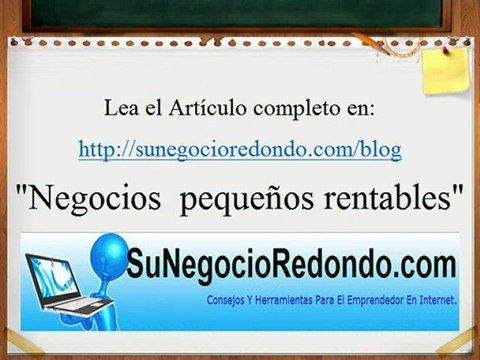 Negocios pequeños rentables.