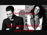 Michael Buble ft. Shania Twain - White Christmas (Lyrics on Scre