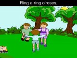 Ring A Ring O'Roses with Lyrics - Nursery Rhyme‬