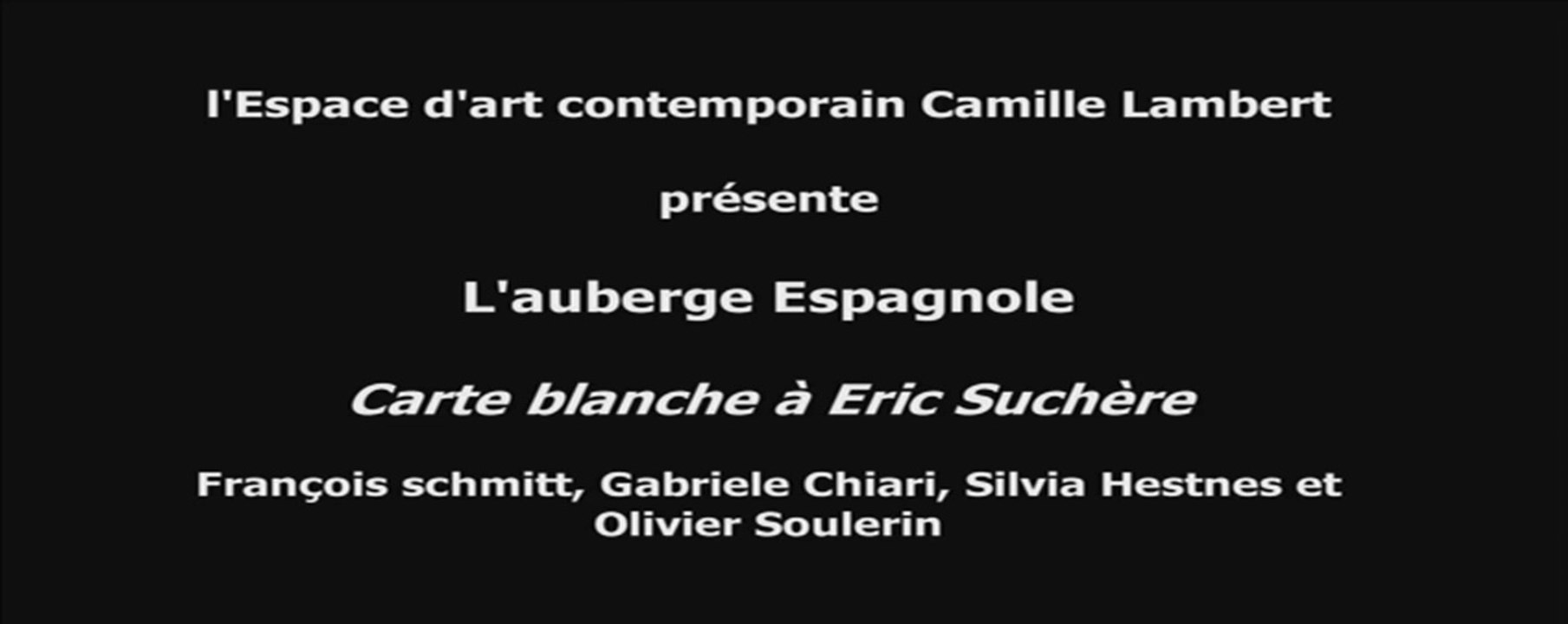 Carte blanche à Eric Suchere