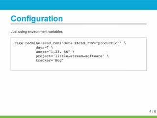 Get Reminders About Upcoming Issues In Redmine