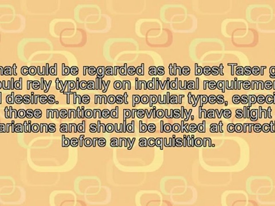 Non DeadlyGuns For Self-Defense In Opposition To Assailers