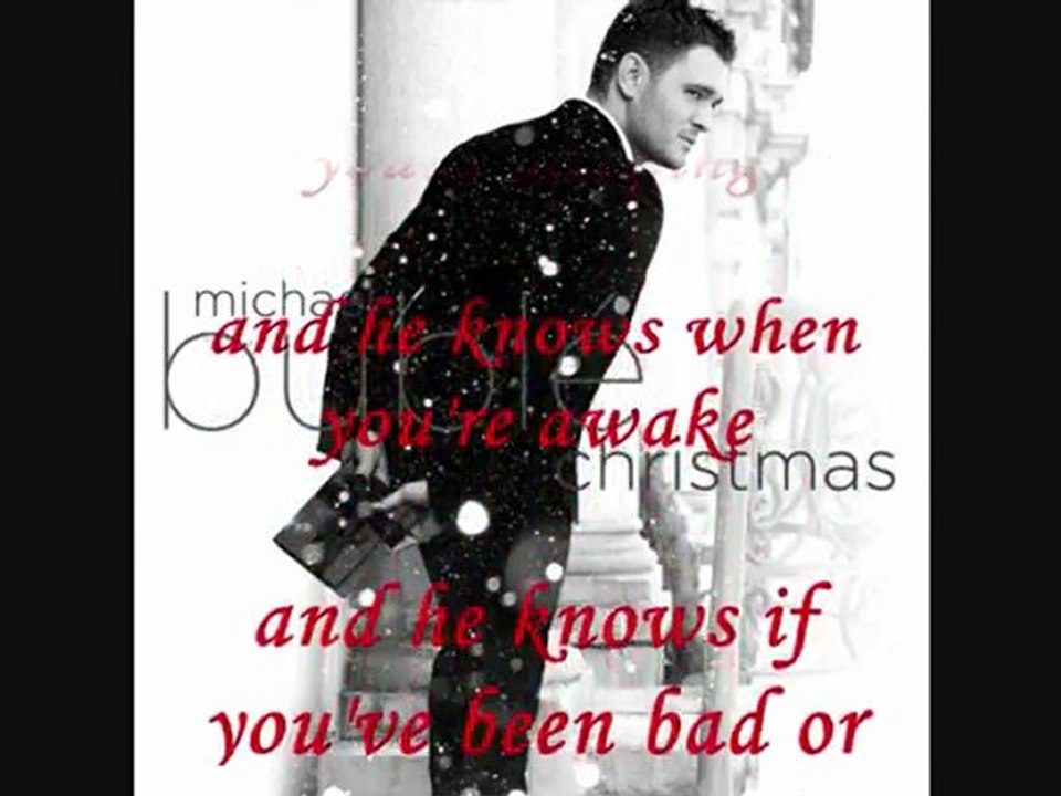 Michael Buble - Santa Claus is coming to town (Lyrics on Screen)