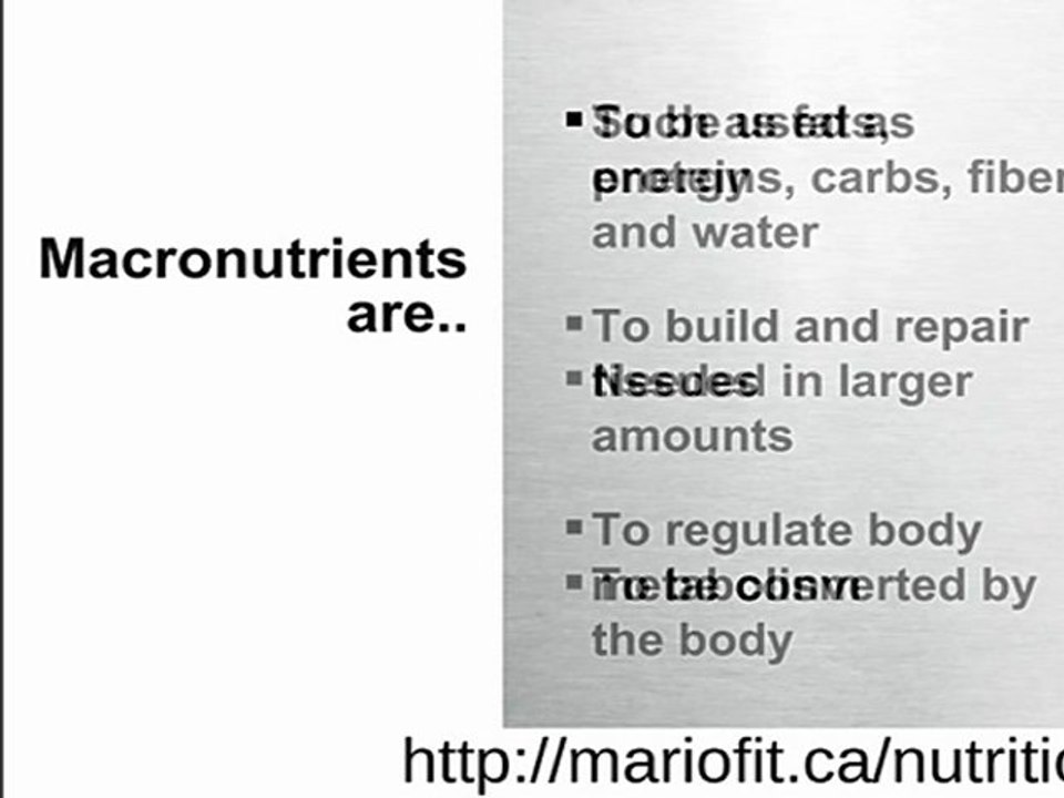 Who are macronutrients in healthy balanced diet?