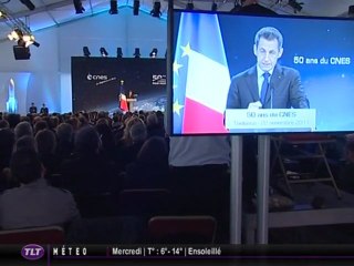 50 ans du CNES : Nicolas Sarkozy  à Toulouse