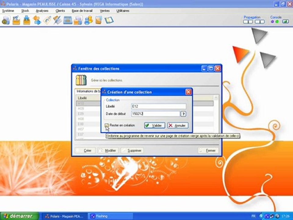 Créer modifier supprimer des données avec le logiciel de caisse Polaris