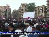 Des dizaines de milliers d'Egyptiens place Tahrir