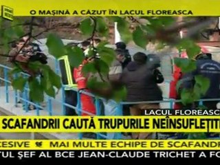 Accident - One Car Jump in Lake Floreasca in Bucharest City(1)