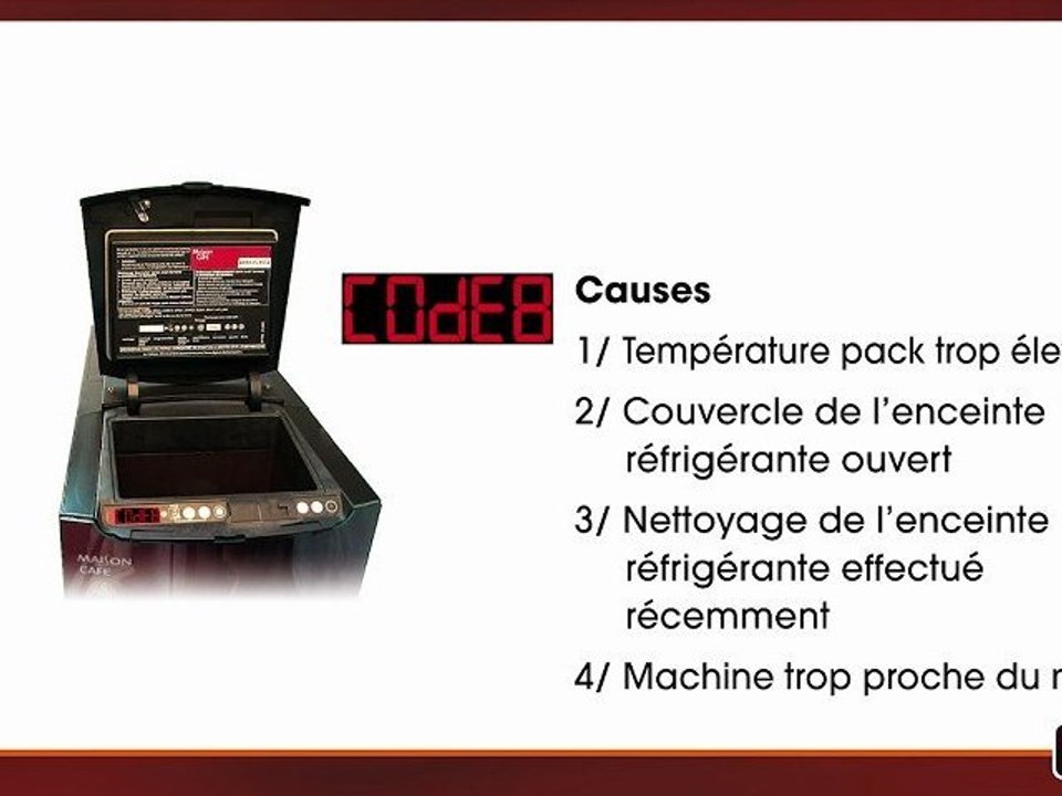 Maison du café coffee systems cafitesse - Codes erreur C400 code8