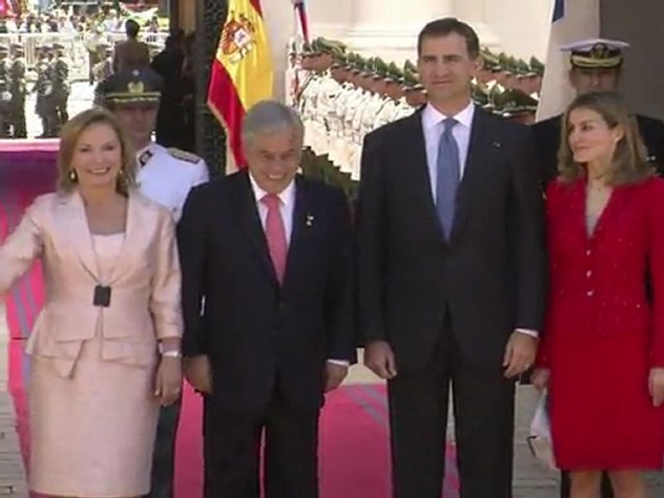 Felipe et Letizia d'Espagne en visite au Chili